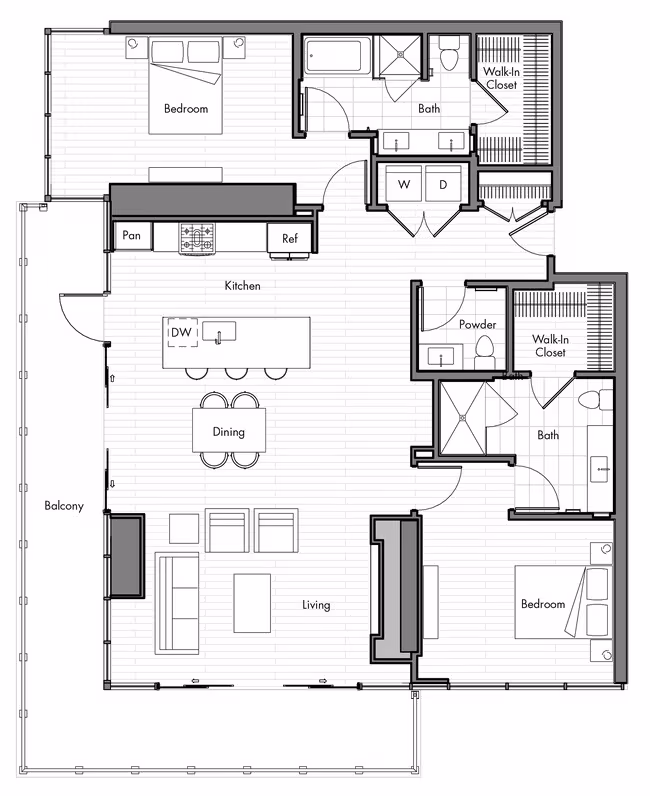 Penthouse 2 3302 floor plan